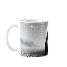Pingouin En Géométrie Grise Cercle Dot Beach Motif