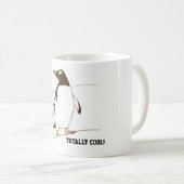 Mug Pingouin en noir et blanc (Devant droit)