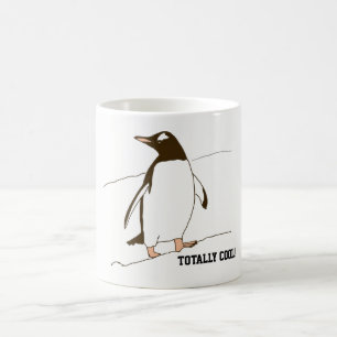 Mug Pingouin en noir et blanc