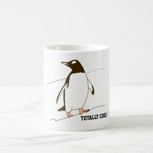 Mug Pingouin en noir et blanc (Centre)