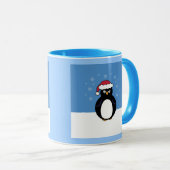 Mug Pingouin fâché de Noël (Devant droit)
