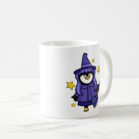 Mug Pingouin Halloween Witchy (Devant droit)