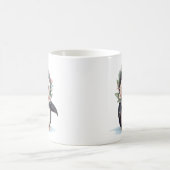Mug Pingouin mignon avec Écharpe et Holly (Centre)