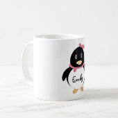 Mug Pingouin mignon de bande dessinée de bébé (Devant gauche)