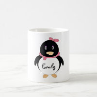 Pingouin mignon de bande dessinée de bébé