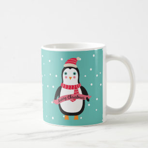 Mug Pingouin mignon de Noël de Pesonalized petit