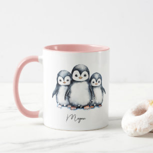 Mug Pingouin mignon personnalisé