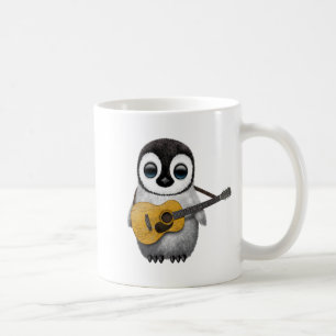Mug Pingouin musical de bébé jouant la guitare