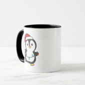 Mug Pingouin Noël Animaux d'hiver Pingouines de vacanc (Devant gauche)