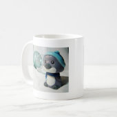 Mug Pingouin pourpre I (Devant gauche)