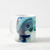 Mug Pingouin pourpre III (Devant gauche)