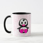 Mug Pingouin rose mignon (Gauche)