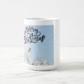 Mug Pingouin rustique traditionnel hiver Joyeux Noël (Centre)
