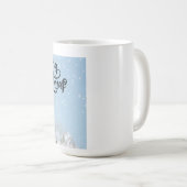 Mug Pingouin rustique traditionnel hiver Joyeux Noël (Devant droit)