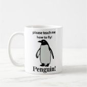 Mug Pingouin S'Il Vous Plaît M'Apprendre Comment Voler (Gauche)