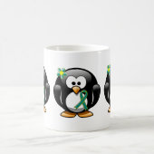 Mug Pingouin vert turquoise et citron vert (Centre)