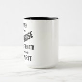 Mug Pingouin Yoga Motivation noir et blanc (Centre)