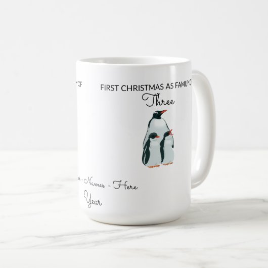 Mug Pingouins adorables (Devant droit)