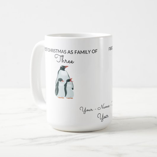 Mug Pingouins adorables (Devant gauche)