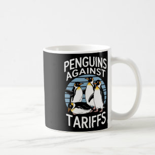 Mug Pingouins amusants contre les tarifs douaniers Fêt