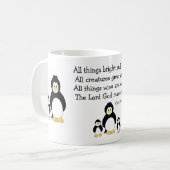 Mug Pingouins avec devis inspirant (Devant gauche)