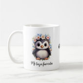 Mug Pingouins Bilingue Mi Taza Favorita Espagnol Blanc (Gauche)