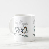 Mug Pingouins d'amour de paix (Devant gauche)