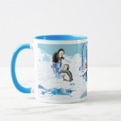 Mug pingouins en Antarctique (Gauche)
