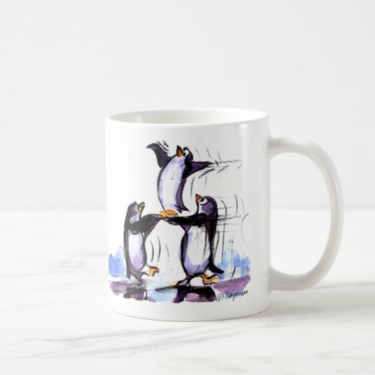 Mug pingouins espiègles (Droite)