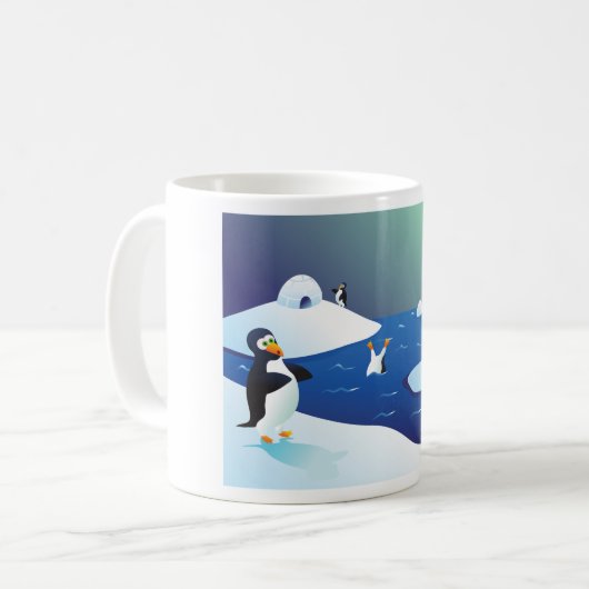 Mug Pingouins Et Glace (Devant gauche)