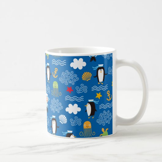 Mug Pingouins et marins (Droite)