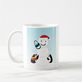 Mug Pingouins et neige hiver (Gauche)