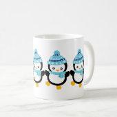Mug Pingouins habillés pour l'hiver (Devant droit)