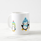 Mug Pingouins habillés pour l'hiver (Devant gauche)