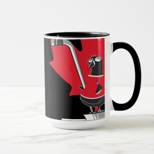 Mug Pingouins Hockey Canada N&B Mok (Rechts)