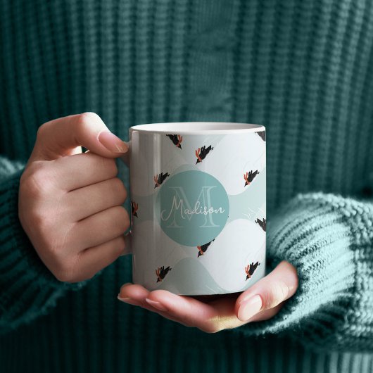 Mug Pingouins joueurs glissement sur Motif de neige