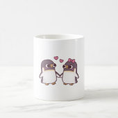 Mug Pingouins mignonette Couple Holding palmes (Centre)