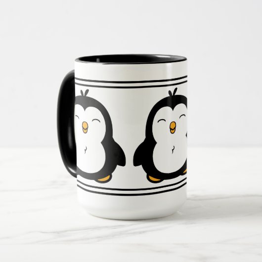 Mug Pingouins mignons (Devant gauche)