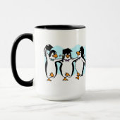 Mug Pingouins mignons de la production de caricatures (Gauche)