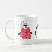 Mug Pingouins mignons d'hiver (Gauche)
