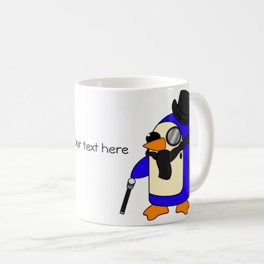 Mug Pingouins noirs (Devant droit)