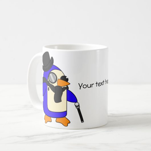 Mug Pingouins noirs (Devant gauche)