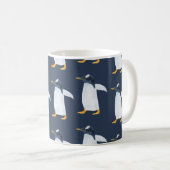 Mug Pingouins : Petite aquarelle foncée (Devant droit)