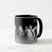 Mug Pingouins photo noir et blanc (Devant droit)