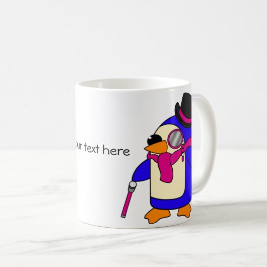 Mug Pingouins roses (Devant droit)