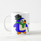 Mug Pingouins vert clair (Gauche)