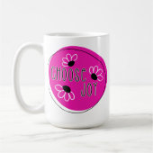 Mug Pink and Black Modern Inspirational Choisissez Joy (Gauche)