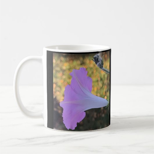 Mug Pink and Gold Sparkle Morning Glory (Gauche)