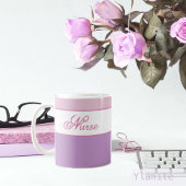Mug Pink and purple nurse