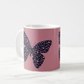 Mug Pink and Violet Floral Butterfly (Devant gauche)